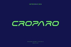 Croparo - Modern Sport Typeface Product Image 1