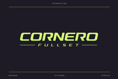 Cornero Fullset - Modern Sport Typeface Product Image 1