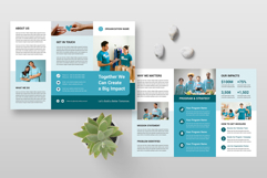 Nonprofit Trifold Brochure | Canva, MS Word, InDesign Product Image 2