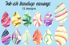 Inkish teardrop earrings Product Image 1