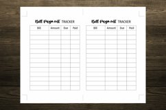 Clean Minimalist Bill Payment B6 Size Notebook Inserts Product Image 4