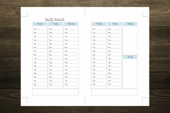 Clean Minimalist Weekly Schedule B6 Size Notebook Inserts Product Image 3