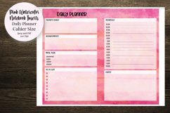 Pink Watercolor Cahier Size Notebook Inserts Planner Product Image 1