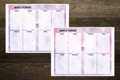 Watercolor Abstract Cahier Size Notebook Inserts Planner Product Image 3