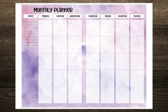 Watercolor Abstract Cahier Size Notebook Inserts Planner Product Image 4