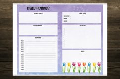 Watercolor Tulips Cahier Size Notebook Inserts Planner Product Image 2