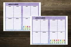 Watercolor Tulips Cahier Size Notebook Inserts Planner Product Image 3