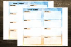 Watercolor Seascape Standard Size Notebook Inserts Planner Product Image 3