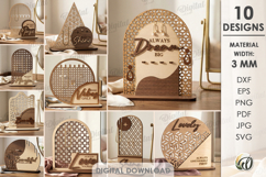 3D Jewelry Stands Bundle Laser Cut. Jewelry Organizer SVG Product Image 1