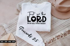 Trust In The Lord - Christian Sleeve T-Shirt Design Product Image 1