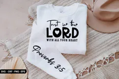 Trust In The Lord - Christian Sleeve T-Shirt Design Product Image 1