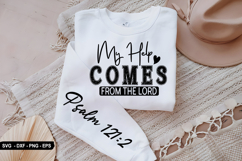 My Help Comes From - Christian Sleeve T-Shirt Design Product Image 1