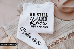 Be Still And Know That - Christian Sleeve T-Shirt Design Product Image 1