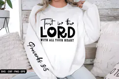 Trust In The Lord - Christian Sleeve T-Shirt Design Product Image 3