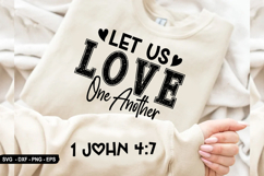 Let Us Love One Another - Christian Sleeve T-Shirt Design Product Image 3