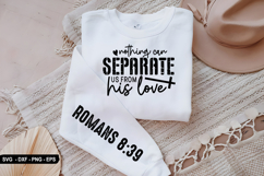 Nothing can separate us - Christian Sleeve T-Shirt Design Product Image 1