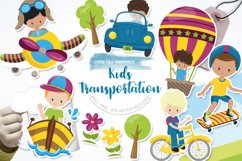 Kids Transportation graphics | illustrations | vector Product Image 1