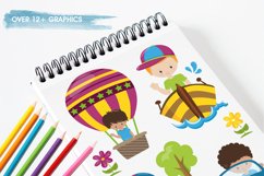 Kids Transportation graphics | illustrations | vector Product Image 5
