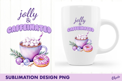 Christmas Quote Sublimation. Violet Christmas PNG Product Image 1