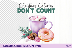Christmas Quote Sublimation. Violet Christmas PNG Product Image 1