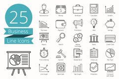 Business Line Icons Product Image 1