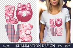 Love Sublimation. Valentine Love Sublimation PNG Product Image 1