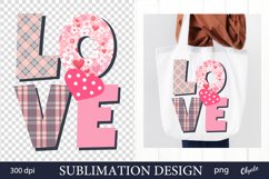 Love Sublimation. Valentine Love Sublimation PNG Product Image 1