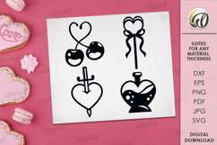 Valentine&#039;s Day Elements. Love Elements SVG Product Image 1