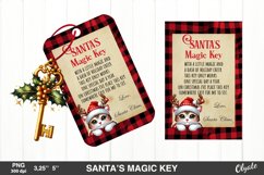 Santa’s Magic Key Sublimation. Vintage Christmas PNG Product Image 1