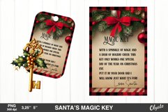 Santa’s Magic Key Sublimation. Retro Santa Sublimation Product Image 1