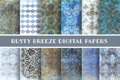 Rustic Damask Digital Paper Set Product Image 1