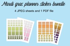 Mardi Gras planner stickers Product Image 1