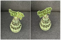 Happy 30th Birthday | Birthday Money Cake SVG | Paper cut Product Image 3