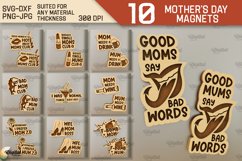 Mother's Day Magnets Laser Cut Bundle. Gift for Mom SVG Product Image 1