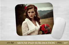 Wedding Halloween Mouse Pad Sublimation Design. Product Image 1