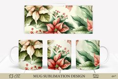 Christmas Mug Wrap Sublimation. Mug Sublimation Design Product Image 1