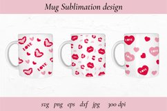 Mug Sublimation. Valentines Day Mug. Mug Sblimation Love. Product Image 1