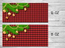 Buffalo Plaid Mug Wrap Sublimation | Christmas Sublimation Product Image 2