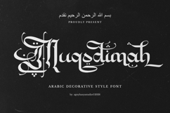 Muqodimah - Arabic Style Decorative Font Product Image 1