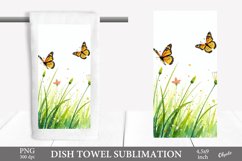 Nature Sublimation. Spring, Summer Dish Towel PNG Product Image 1