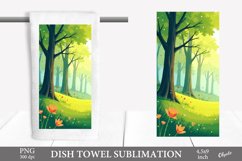Nature Sublimation. Spring, Summer Dish Towel PNG Product Image 1