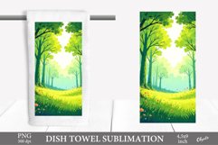 Nature Sublimation. Spring, Summer Dish Towel PNG Product Image 1