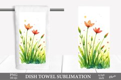 Nature Sublimation. Spring, Summer Dish Towel PNG Product Image 1