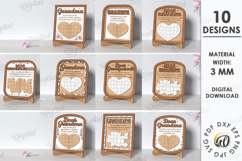Grandparents Puzzle Frame Laser Cut Bundle. 3D Family Frames Product Image 1