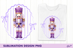 Christmas Sublimation. Nutcracker, Christmas Frame PNG Product Image 1