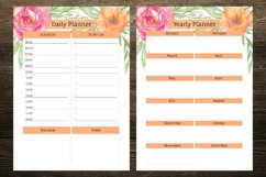 Orange and Pink Watercolor Flowers Digital Planners Product Image 2