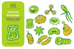 Cartoon Viruses - Doodle Pack Product Image 1
