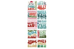 Groovy Christmas Mega Sticker PNG Bundle | 50 Designs Product Image 6