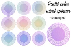 Pastel color wind spinner Product Image 1