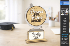 Personalized Kids Graduation Award Laser Cut | Grad 2026 SVG Product Image 1